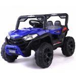 Masinuta electrica pentru copii Nichiduta 12V Off Road Race Blue cu telecomanda 2.4G,faruri cu lumini LED, sunete,muzica, 2 motoare x 35w,functie slow start,mufa USB,centura de siguranta