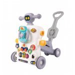 Antepremergator transformabil interactiv 6 in 1, cu Volan, Scaunel confortabil, panou de activitati cu efecte Sonore si Luminoase, Activity Walker