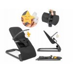 Balansoar pentru copii, Kidnort, ergonomic, cu centura de siguranta, Bara de protectie detasabila, pliabil si usor de transportat, Vinbar Black