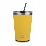 Cană termoizolantă cu pai Nava 450 ml galben
