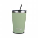 Cană termoizolantă cu pai Nava 450 ml verde