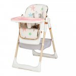 Scaun de masă Juju Eat&Fun Pink Stars