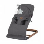 Sezlong balansoar FreeON Serene, pana la 9 kg, cu centura in 3 puncte, spatar reglabil in 3 etape, cu bara de jucarii, 70 x 45 x 56 cm, 0 luni+, grey