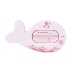Termometru de baie si camera KikkaBoo Whale Roz