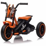 Tricicleta pentru copii Kidscare G301 Orange, cu pedale, 3-6 ani cu functie de deplasare inainte si inapoi si structura metalica