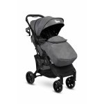 Cărucior sport cu spătar reglabil,capotina,husa de ploaie,husa de picioare,pliere compactă și sistem troller compatibil cu avion Caretero Trail Graphite