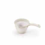 Recipient pliabil cu maner pentru baie bej, design ergonomic, materiale non-toxice, fara BPA, 6 luni+