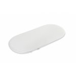 Saltea pentru landou bebelusi Sensillo Alba 75x35x3cm din fibre de cocos cu husa matlasata detasabila prevazuta cu fermoar