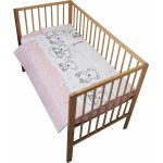 Lenjerie patut cu 3 piese Teddy on the Moon Pink