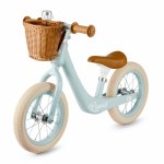 Bicicleta de echilibru Kinderkraft Rapid 2 Blue Breeze, cadru din aliaj de magneziu, scaun reglabil, clopotel si cos pentru jucarii