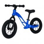Bicicletă fără pedale pentru copii Maawo, roți de 12 inch, cu anvelope pneumatice, cadru din aliaj de magneziu, design ergonomic, Șaua reglabilă, sarcina maximă 30 kg, Blue Stilus