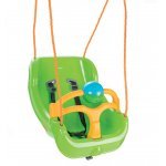 Leagăn mare pentru copii Pilsan Big Swing Verde cu bara de protecție detașabilă,bilă cu zornaitoare,centuri de siguranța,frânghie 160cm reglabilă,greutate maximă suportată 100kg