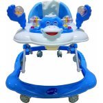 Premergator reglabil in 2 trepte Novokids Baby C Albastru Ratusca cu melodii, roti silentioase din silicon, pliabil