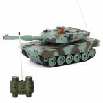Tanc militar cu telecomanda a1m2, tun, mitraliera, efecte sonore și luminoase, reîncărcabil, scară 1:32, 22.3 x 7.2 x 7.8 cm