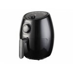 Friteuza cu aer cald Beper, aluminiu cu înveliș non-stick, negru