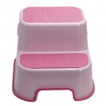 Inaltator pentru copii Bebe Royal Roz anti-derapant cu 2 trepte