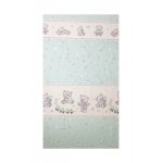 Lenjerie patut cu 3 piese 120x60 cm Bears&Toys Turcoaz 111