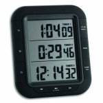 Timer si cronometru digital triplu, cu operare simultana, ceas, memorie, negru, TFA 38.2023