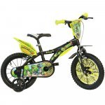 Bicicleta pentru copii Dino Bikes Dinosaur, roti 14 inch, inaltime utilizator 95-115 cm