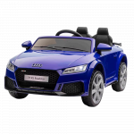 Masinuta electrica pentru copii Audi TTRS Roadster Saphire Blue 12V cu licenta,motoare 2x30w,roti EVA,scaun din piele,usi cu deschidere,faruri si stopuri LED,unitate audio cu muzica,centura de siguranta