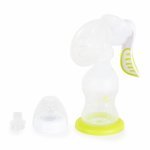 Pompa de San manuală Cangaroo Snowdrop fără BPA,Valva și cupa din silicon,Biberon 130ml inclus,Mâner confortabil ușor de prins