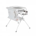 Set de baie 2in1 Cangaroo Como Gri cu design Pliabil,Măsuță de infasat impermeabilă cu taliometru,Cadita pliabilă cu furtun scurgere apa,Organizator,Poliță pentru accesorii,Înălțime confortabilă pentru părinți