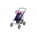 Cărucior pentru papusi Knorr Toys Liba Princess Blue, mâner reglabil pe înălțime, 54x35x44 cm, 3 ani+