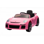 Masinuta electrica pentru copii cu licenta Porsche RUF-CTR3 Roz 12V,echipare Premium,telecomanda 2,4G,2 motoarex39w,roti EVA,scaun din piele,suspensii,usi cu deschidere,lumini LED,muzica,eleron