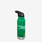 Termos din oțel pentru copii Klean Kanteen Insulated Kid Classic Narrow 355 ml cu capac sport flip Dino Skate
