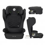 Scaun auto pentru copii Lorelli Rigel Grey i-Size, isofix, pliabil pentru depozitare ușoară, tetieră reglabilă, 3 ani-12 ani, 100-150 cm — imaginea 3