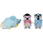 Figurine Sylvanian families Epoch Pinguini cu mașinuță