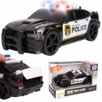 Mașinuță de poliție interactiva pentru copii Malplay, scară 1:20, cu lumini și sunete realiste, portbagaj cu deschidere