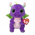 Jucărie din plus Ty Boos dinozaurul mov 15 cm