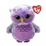 Jucărie din plus Ty Boos Owlivia bufniță mov 15 cm