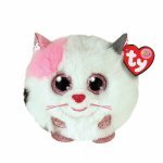 Jucărie din plus Ty beanie balls Muffin pisica albă 8 cm