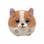 Jucărie din plus ty beanie balls Tanner cățelul alb maro 8 cm
