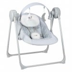 Leagăn FreeON Snuggy Stars cu 5 viteze de legănare, 8 melodii, până la 9 kg