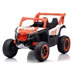 Masinuta electrica pentru 2 copii Nichiduta Off Road 4x4 Orange,acumulator 12V4.5Ah,roti eva cu rulment ,telecomanda 2.4G,lumini led,functie slow start,unitate audio cu usb si mp3