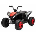 Atv electric pentru copii Nichiduta SuperMax Red cu echipare premium,acumulator 24V,motor 2x65w,acceleratie pe ghidon, benzi luminoase integrate pe caroserie, usb/bluetooth, incarcator inclus