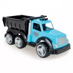 Camion mare cu remorca Pilsan Master Albastru/Negru remorca rabatabilă, 6 roți rezistente, utilizare interior/exterior,dimensiune 85x31x37 cm