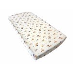 Cearșaf pentru pat copii Nichiduța Peter Rabbit 120x60 cm din bumbac cu banda elastică roata