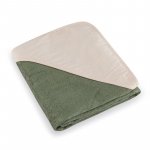 Prosop cu gluga Petite&Mars Loulou hipoalergenic 100x100 cm Verde Botanic