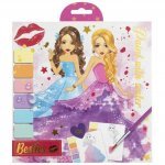 Set de pictat cu apa Besties Bloc de colorat cu acuarele și planșe creative Grafix