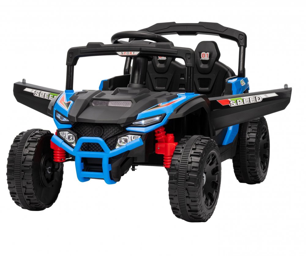 Mașinuță electrica pentru copii Nichiduța Sport Speed Blue 12V cu telecomanda 2.4G,motoare 2x35w,lumini led,uși cu deschidere,slow start,roți robuste din plastic cu suspensii pe spate