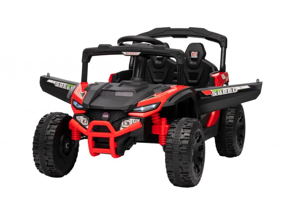 Mașinuță electrica pentru copii Nichiduța Sport Speed Red 12V cu telecomanda 2.4G,motoare 2x35w,lumini led,uși cu deschidere,slow start,roți robuste din plastic cu suspensii pe spate