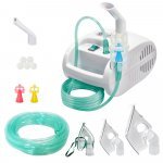 Aparat aerosoli cu compresor Little Doctor LD - 221C Pro cu 3 dispensere pentru reglarea dimensiunii particulelor, 3 masti si furtun de 6 m