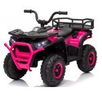 Atv electric pentru copii Nichiduta Desert XRobust 4x4 Speed Rose Red cu telecomanda,4 motoare, acumulator 24V 4.5Ah,suport picioare,efecte sonore,faruri cu lumini LED,pornire la buton, pedala acceleratie