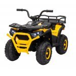 Atv electric pentru copii Nichiduta Desert XRobust Speed Yellow cu 2 motoare,telecomanda,acumulator 12V 4.5Ah,roti rezistente,suport picioare,manere ergonomice,efecte sonore,faruri cu lumini LED,pornire la buton