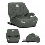 Inaltator auto pentru copii Lorelli Pyxis Green 125-150 cm, i-Size, isofix, booster cu spatar detasabil, 6-12 ani