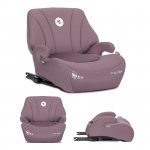 Inaltator auto pentru copii Lorelli Pyxis Pink 125-150 cm, i-Size, isofix, booster cu spatar detasabil, 6-12 ani